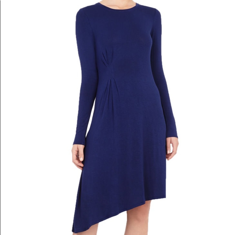 BCBGMAXAZRIA asymmetrical Draped-Front Dress